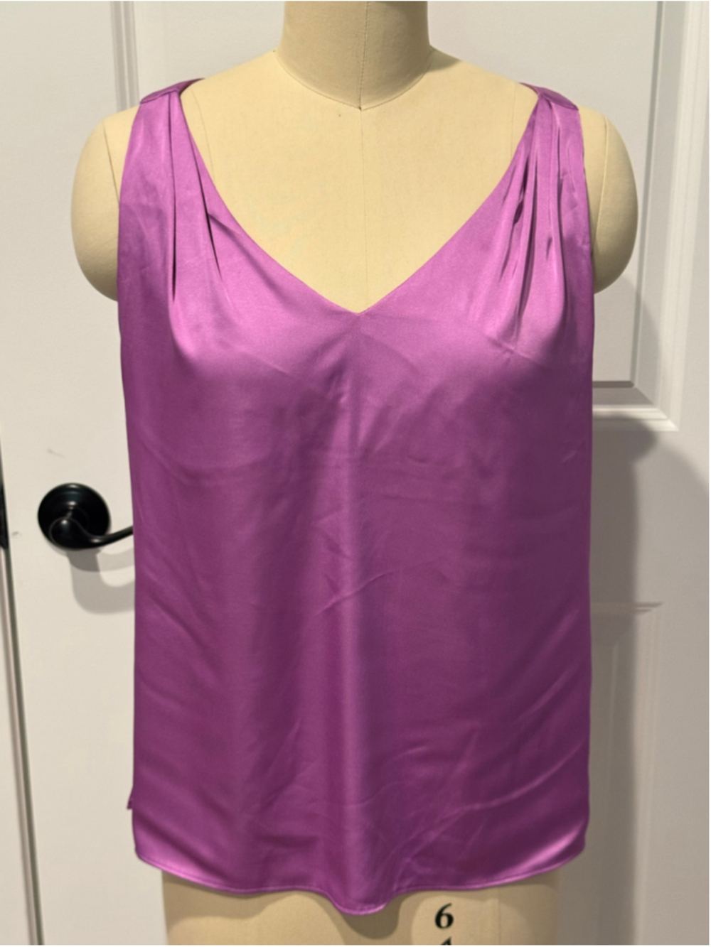 Women's Boston Proper Purple Sleeveless Stretch Tank Top Size 6 Shelf Bra